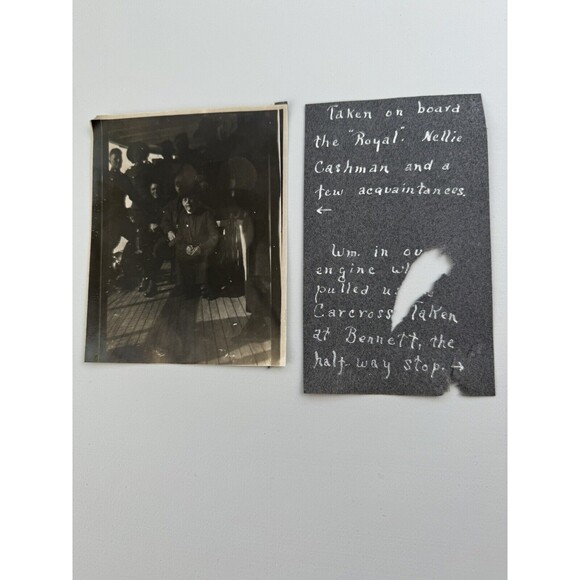 Nellie Cashman Original 1920s Photograph Aboard The Royal In Bennett To Carcross - Picture 1 of 5